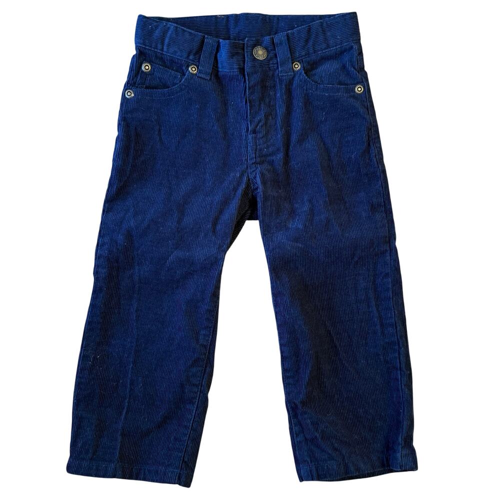 Janie and Jack The Corduroy Pant Adjustable Pockets Connor Navy Baby Size 18-24M